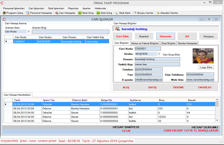 Firma Takip Otomasyonu